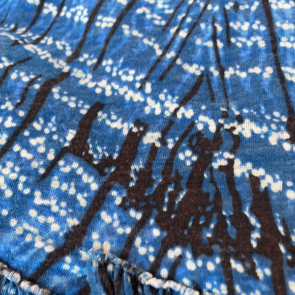 FP Free People Blue White Strappy Tank Top Medium - Picture 6 of 6